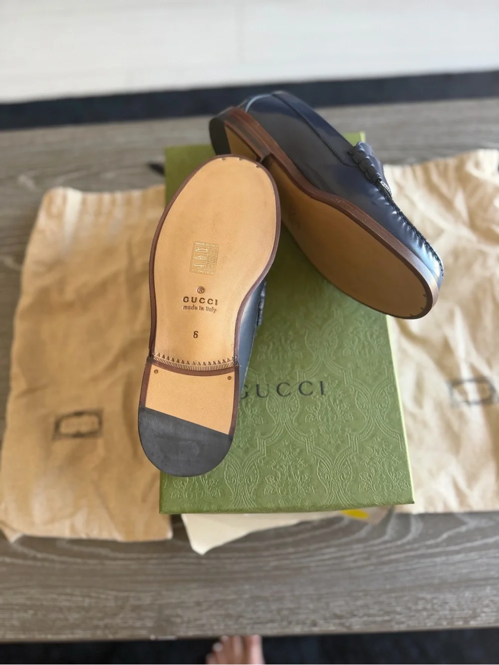 Gucci polished blue